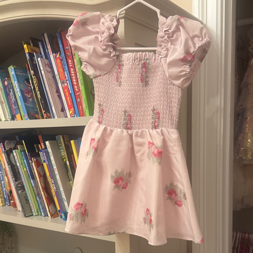 LoveShackFancy Blush Ruffle Detail Dress - Picture 4 of 4